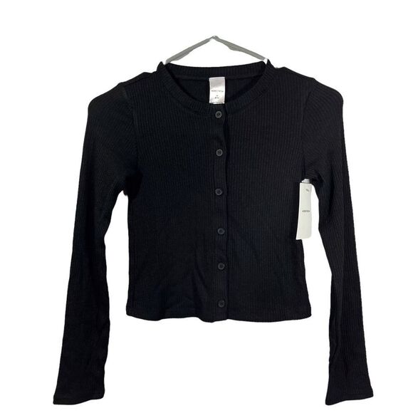 Nwt Nordstrom Black Button Up Cardigan - Picture 1 of 12